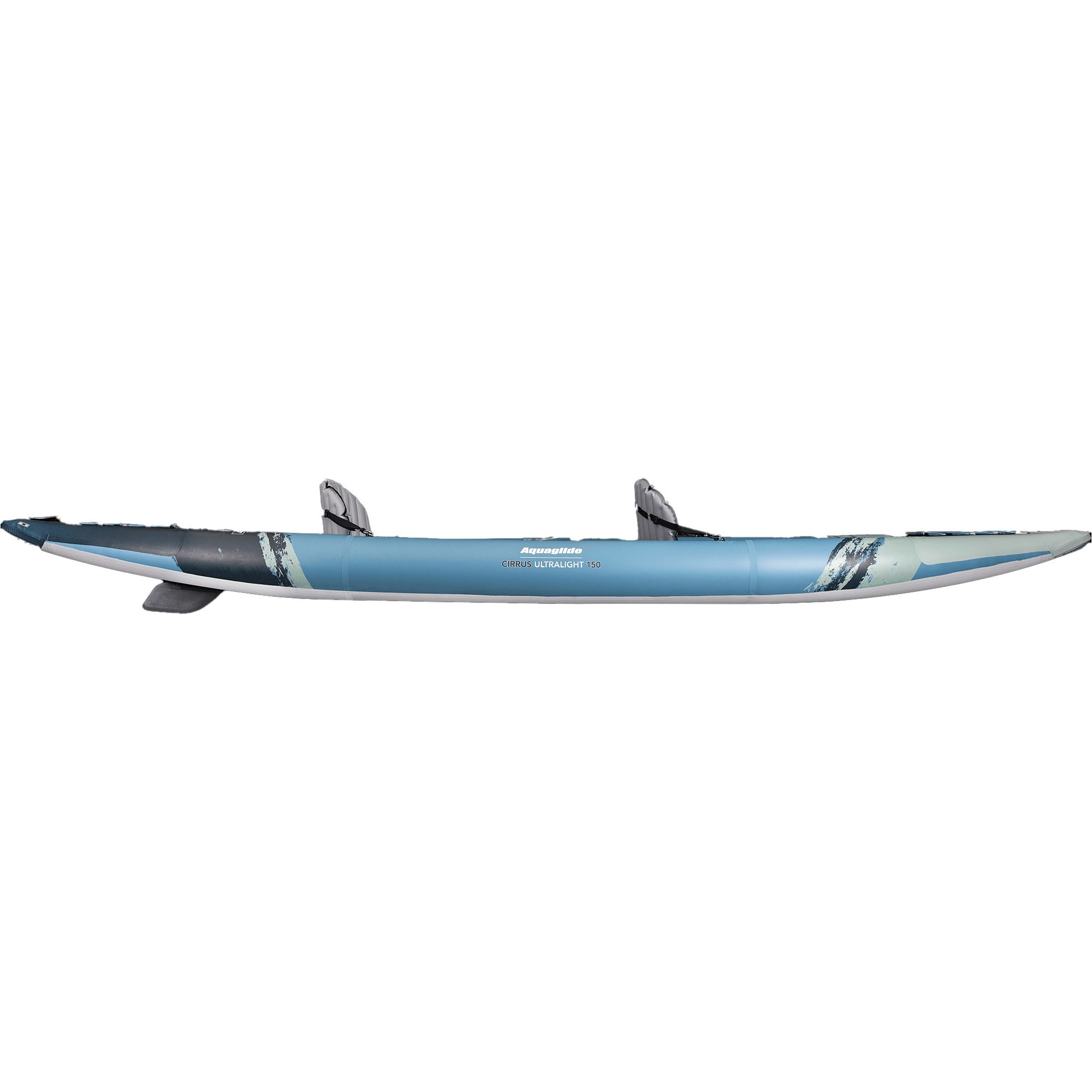 2026 Aquaglide Cirrus Ultralight 150 2 Person Kayak AG-K-CIR - Blue / Grey